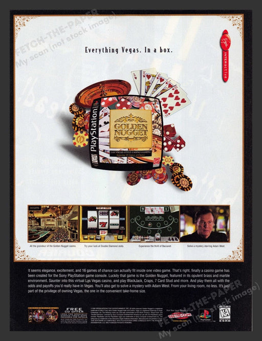 1997 Golden Nugget Video Game Print Advertisement