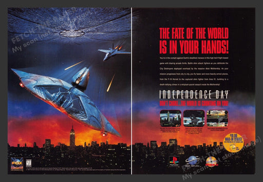 1997 Independence Day Video Game Print Advertisement (2 Pages)