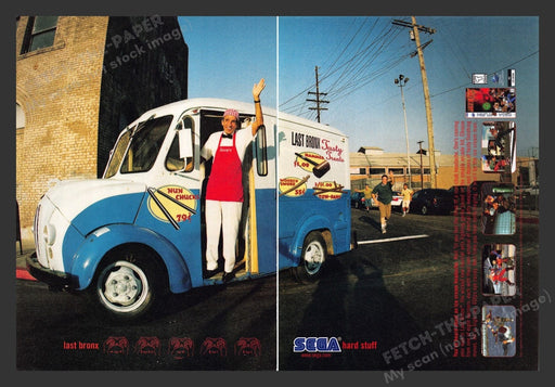 1997 Last Bronx Martial Arts Icecream Truck Video Game Print Advertisement 2pgs