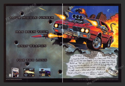 1997 Streets of Sim City Video Game Print Advertisement (2 Pages)