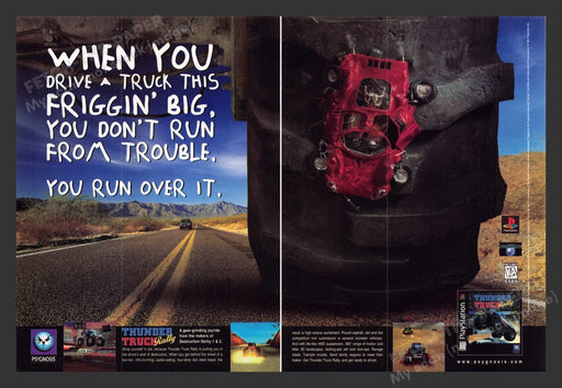 1997 Thunder Truck Rally Video Game Print Advertisement (2 Pages)