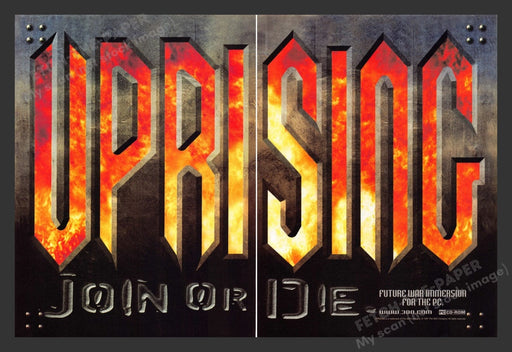 1997 Uprising "Join or Die" Print Advertisement (2 Pages)