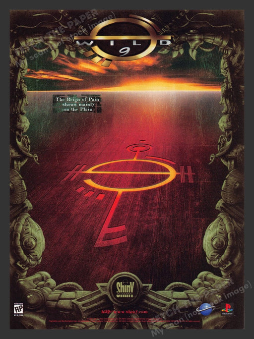 1997 Wild 9 Crop Circle Video Game Print Advertisement