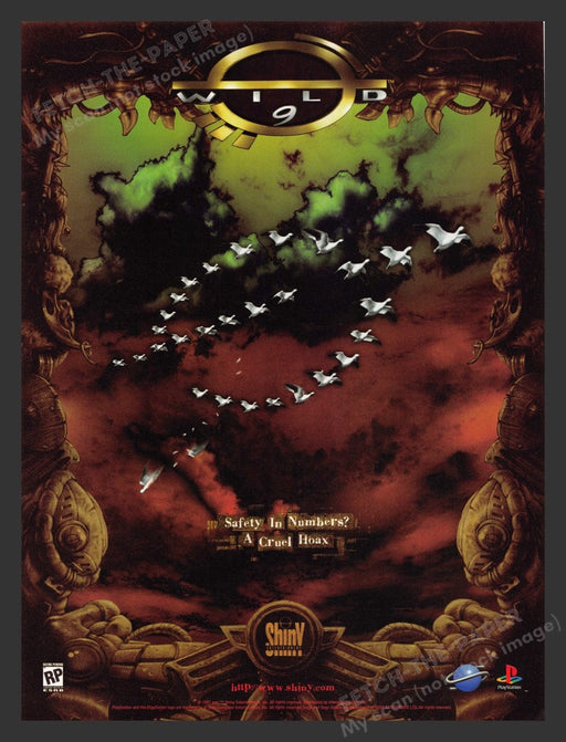 1997 Wild 9 "Safety in numbers?" Birds Video Game Print Advertisement