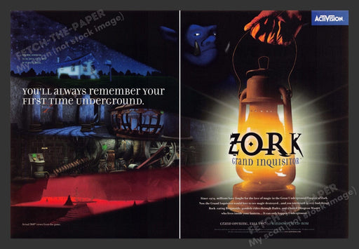1997 Zork: Grand Inquisitor Video Game Print Advertisement (2 Pages)