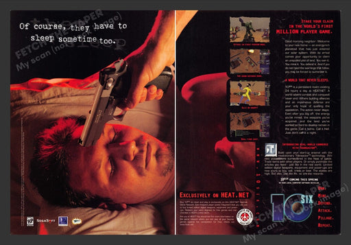 1998 10 SIX Video Game Print Advertisement (2 Pages)