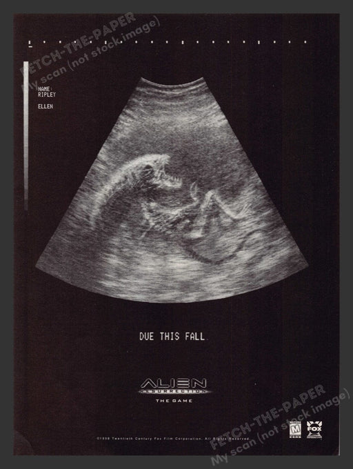 1998 Alien Resurrection The Game Video Game Print Advertisement