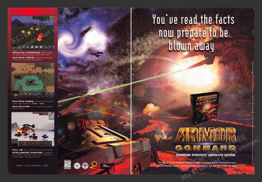 1998 Armor Command Video Game Print Advertisement (2 Pages)