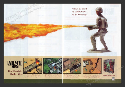 1998 Army Men Real Combat Plastic Men Video Game Print Advertisement (2 Pages)
