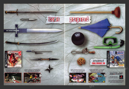 1998 Bushido Blade 2 & Musashi Video Game Print Advertisement (2 Pages)