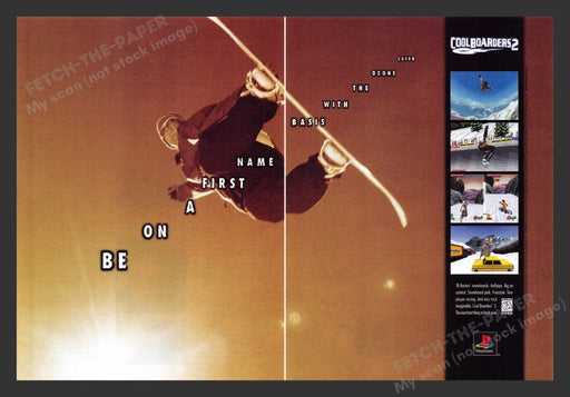 1998 Cool Boarders 2 Snowboarding Video Game Print Advertisement (2 Pages)