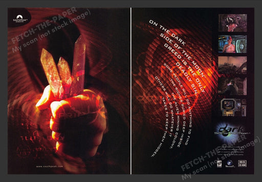 1998 Dark Side of the Moon Video Game Print Advertisement (2 Pages)