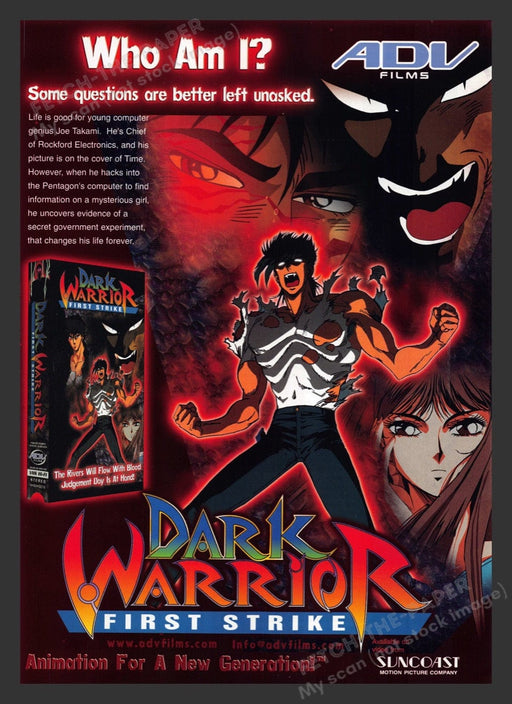 1998 Dark Warrior: First Strike VHS ADV Print Advertisement Ad Fetch the Paper!