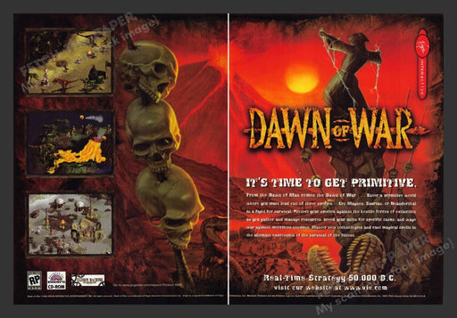 1998 Dawn of War Video Game Print Advertisement (2 Pages)