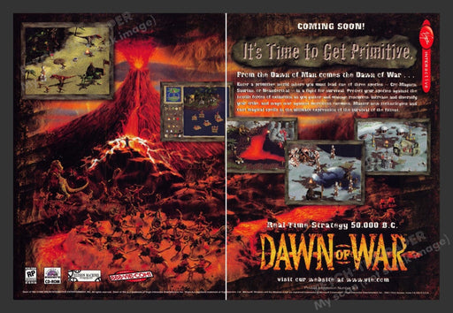 1998 Dawn of War Video Game Print Advertisement (2 pgs) Fetch the Paper!
