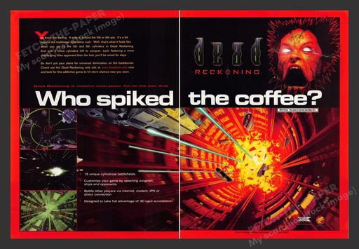 1998 Dead Reckoning Video Game Print Advertisement (2 Pages)