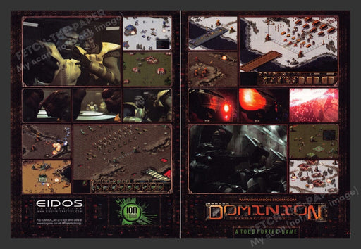 1998 Dominion Storm Video Game Print Advertisement (2 Pages)