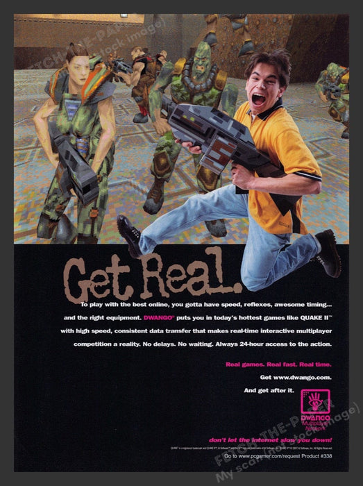 1998 Dwango Multiplayer Network Video Game Print Advertisement