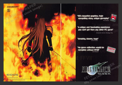 1998 Final Fantasy VI Video Game Print Advertisement (2 Pages)