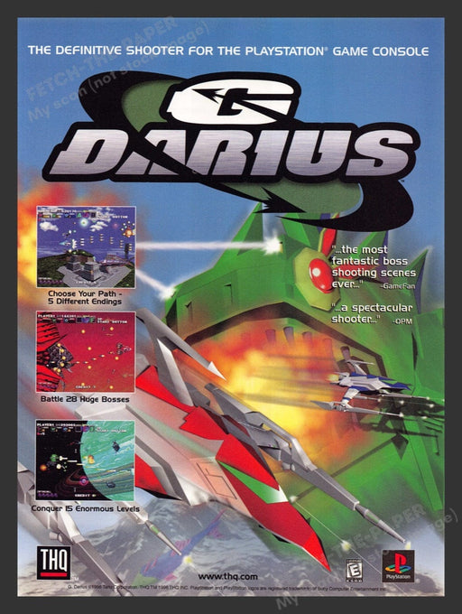 1998 G Darius Shooter Game Video Game Print Advertisement