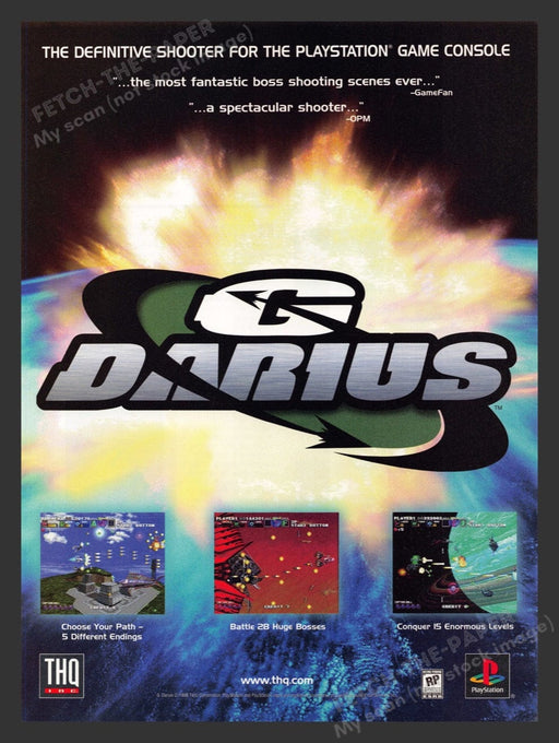 1998 G Darius Video Game Print Advertisement