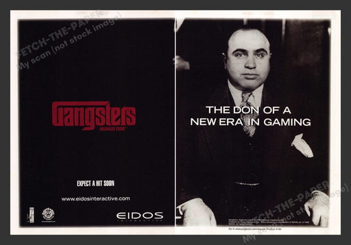 1998 Gangsters: Organized Crime The Don Video Game Print Advertisement (2 Pages)