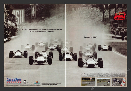 1998 Grand Prix Legends Video Game Print Advertisement (2 Pages)