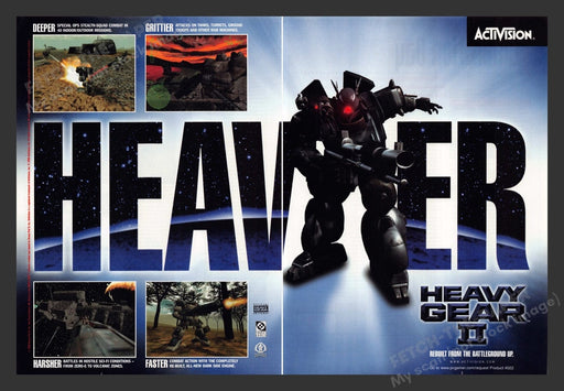 1998 Heavy Gear II Video Game Print Advertisement (2 Pages)