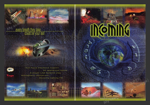 1998 Incoming Video Game Print Advertisement (2 pgs) Fetch the Paper!