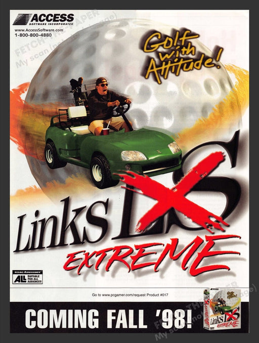 1998 Links Extreme Video Game Print Advertisement