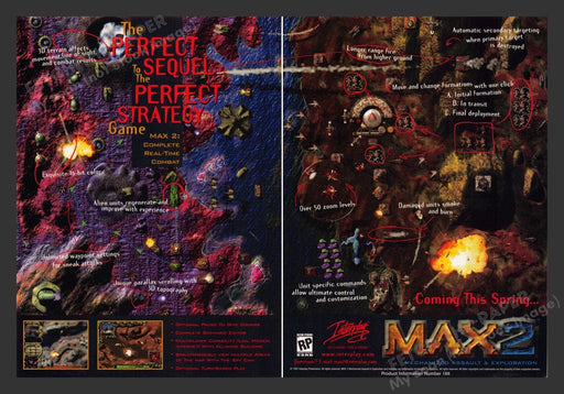 1998 Max 2: Mechanized Assault & Exploration Video Game Print Ad (2 pgs) Fetch the Paper!