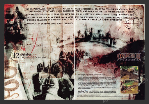 1998 Myth II: Soulblighter Video Game Print Advertisement (2 Pages)