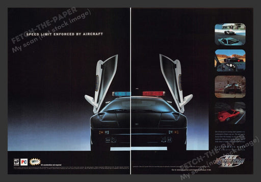 1998 Need for Speed III: Hot Pursuit Video Game Print Advertisement (2 Pages)
