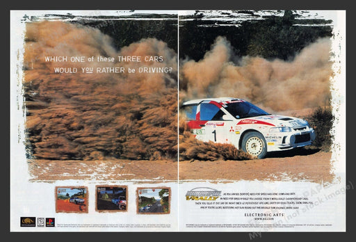 1998 Need for Speed: V-Rally Video Game Print Advertisement (2 Pages)