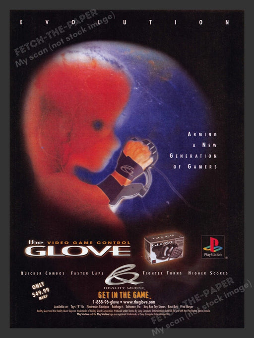 1998 New Generation of Gamers The Glove Video Game Print Advertisement