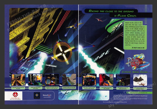 1998 Plane Crazy Video Game Print Advertisement (2 Pages)