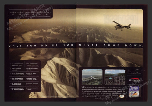 1998 Pro Pilot Video Game Print Advertisement (2 Pages)