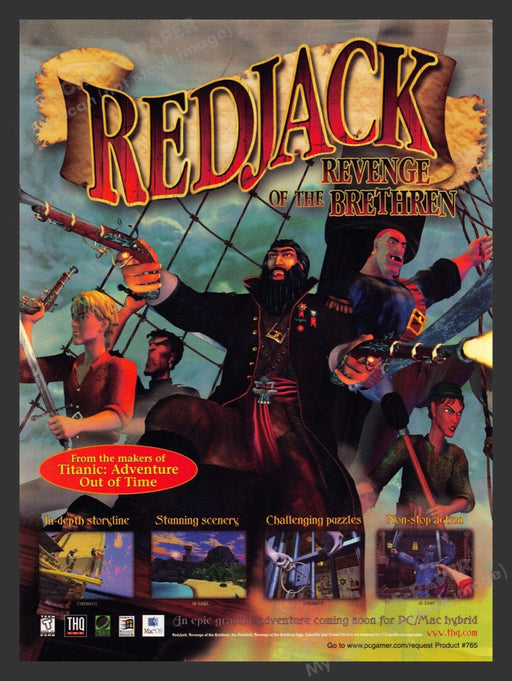 1998 Red Jack: Revenge of the Brethren Video Game Print Advertisement