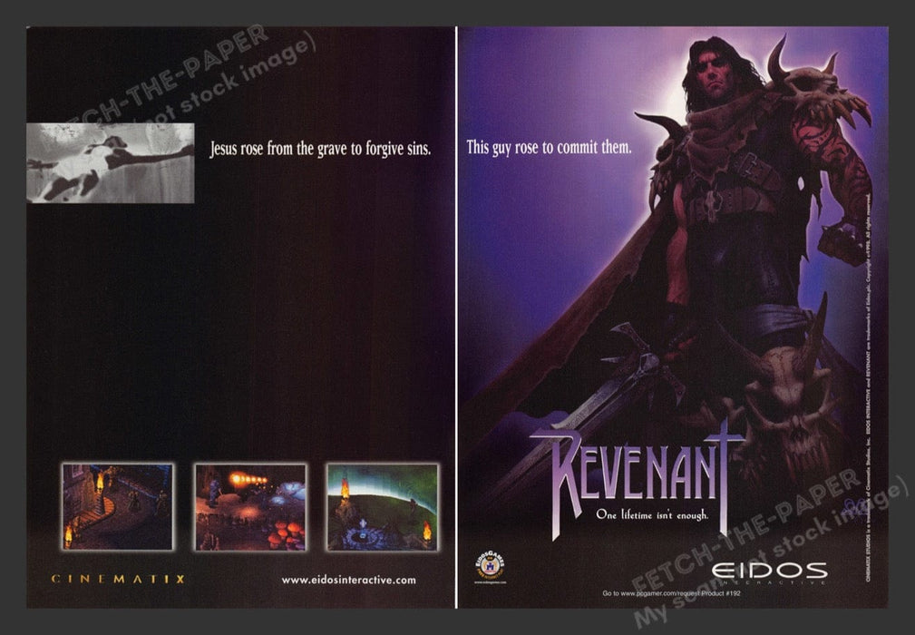 1998 Revenant Video Game Print Advertisement (2 Pages)