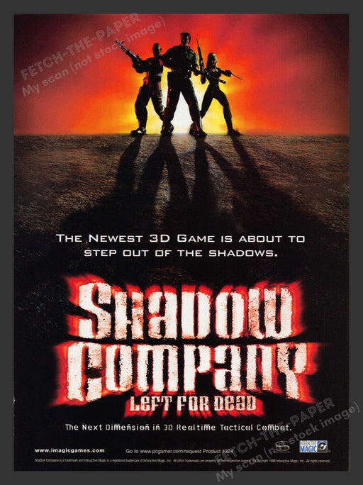 1998 Shadow Company: Left for Dead Video Game Print Advertisement