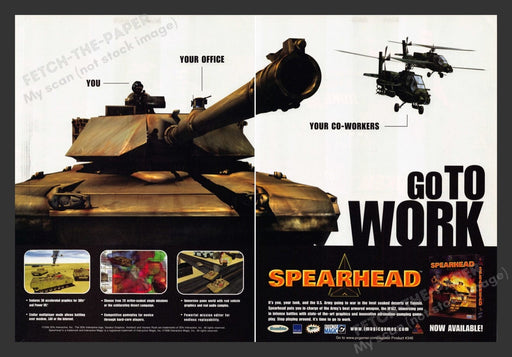 1998 Spearhead Video Game Print Advertisement (2 Pages)