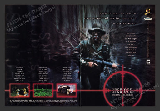 1998 Spec Ops: Rangers Lead the Way Video Game Print Advertisement (2 Pages)