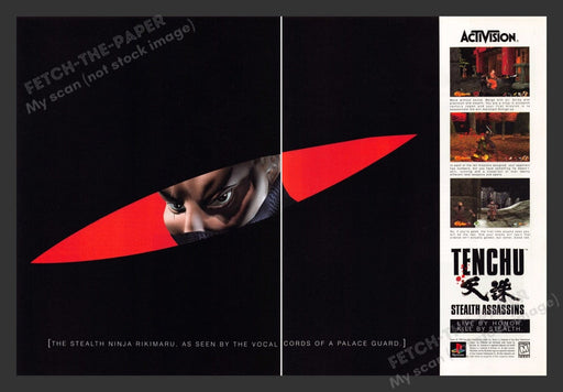 1998 Tenchu: Stealth Assassins Video Game Print Advertisement (2 Pages)