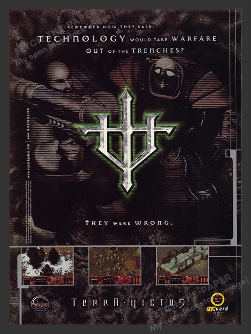1998 Terra Victus Video Game Print Advertisement