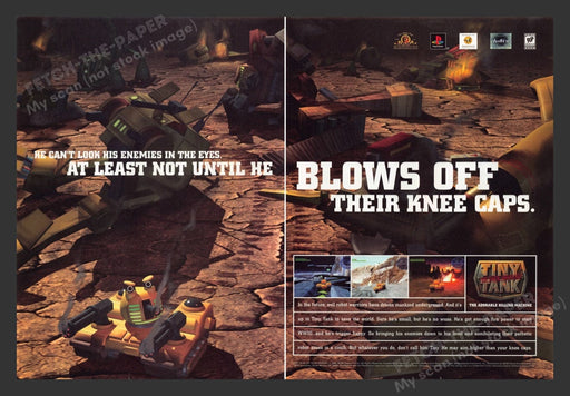 1998 Tiny Tank Up: Your Arsenal (No Fire) Video Game Print Advertisement (2 Pgs)