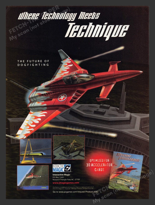 1998 Ultra Fighters Video Game Print Advertisement