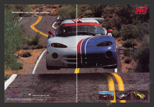 1998 Viper Racing from Sierra Sports Video Game Print Advertisement (2 Pages)