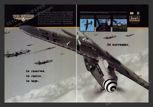 1998 WWII Fighters Video Game Print Advertisement (2pgs) Fetch the Paper!