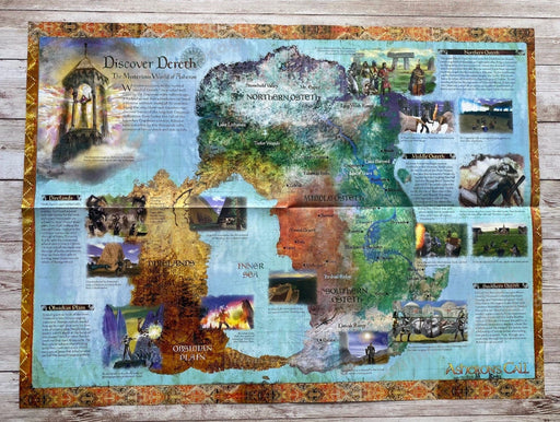 1999 Asheron's Call Fold-out Poster 15" x 20" Video Game Poster from Magazine Fetch the Paper!