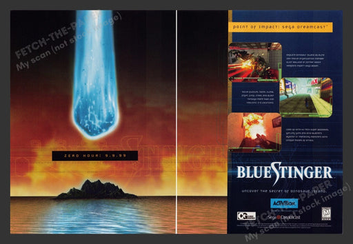 1999 Blue Stinger Video Game Print Advertisement (2 Pages)